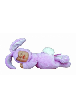 Lalka Anne Geddes Śpiący króliczek różowy