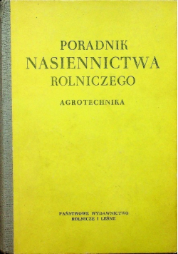 Poradnik nasiennictwa rolniczego