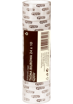 Taśma biurowa 24 mm x 10 m Słupek 6 sztuk