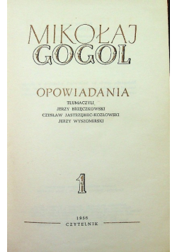 Gogol Pisma Wybrane Tom 1 Opowiadania