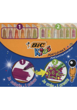 Flamastry Bic Kids Mini Colour & Create 12 sztuk