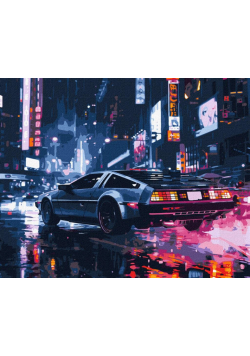 Malowanie po numerach - Nocna podróż 40x50cm