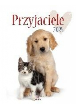 Kalendarz 2025 wieloplanszowy Przyjaciele biały