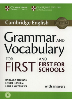 Grammar and Vocabulary for First and First for Schools Book with Answers and Audio
