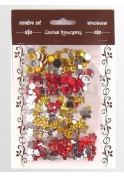 Zestaw kamyczków żółto czerwonych 35g