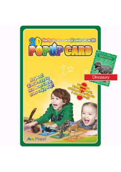 Karty Popup 3D dinozaury