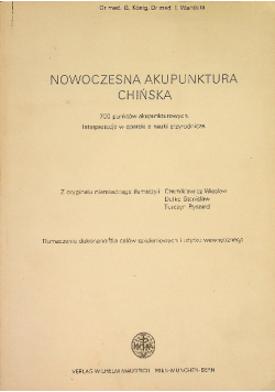 Nowoczesna Akupunktura Chińska