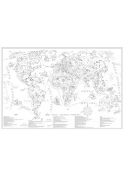 Mapa Kolorowanka Świat Młodego Odkrywcy