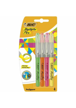 Zakreślacz BIC Flex 4 kolory