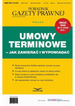 Umowy terminowe – jak zawierać i wypowiadać