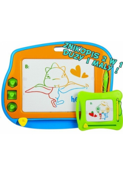 Znikopis 2 w 1 mała + duża tablica 4 kolory