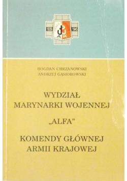 Wydział Marynarki Wojennej Alfa Komendy Głównej  Armii Krajowej
