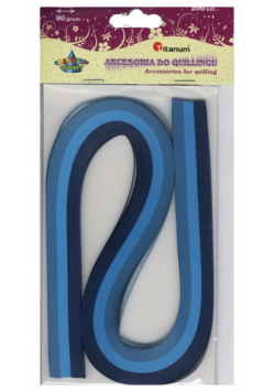 Paski do quillingu 3mm niebieskie 200 sztuk
