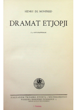 Dramat Etjopji ok 1933 r.
