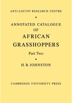 Annotated Catalogue of African Grasshoppers