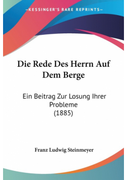 Die Rede Des Herrn Auf Dem Berge