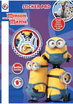 Blok z naklejkami. Minionki