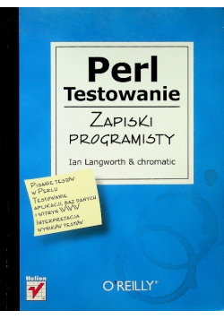 Perl Testowanie Zapiski programisty