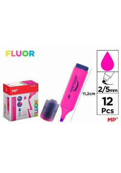 Zakreślacz fluorescencyjny 2-5mm różowy (12szt)