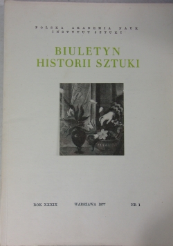 Biuletyn historii sztuki, nr 1
