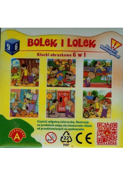 Bolek i Lolek klocki obrazkowe 6 w 1