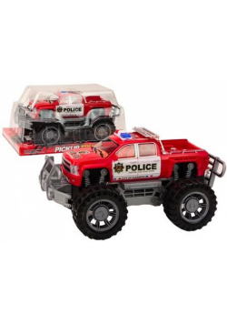 Samochód Policji Pickup czerwony