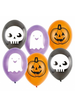Balony lateksowe Hallo-ween Friends 6szt