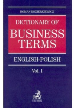 Dictionary of Business terms english polish 1