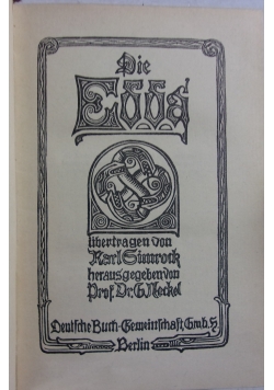 Die Edda, 1926 r.