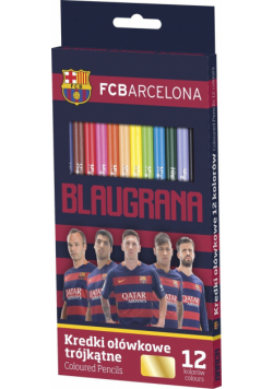 Kredki ołówkowe FC Barcelona 12 kolorów