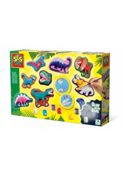 Odlewy gipsowe z farbami Dinozaury