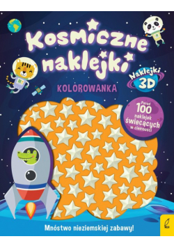 Kosmiczne naklejki Kolorowanka