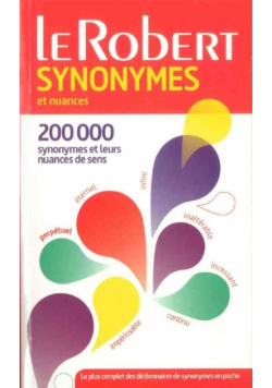 Synonymes et nuances poche