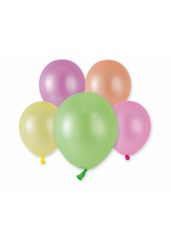 Balony pastelowe fluorescencyjne 12,5cm 100szt