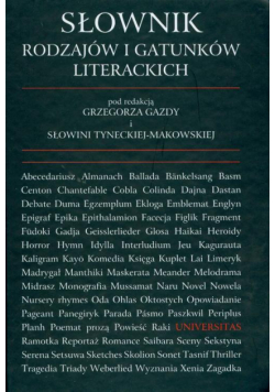 Słownik rodzajów i gatunków literackich