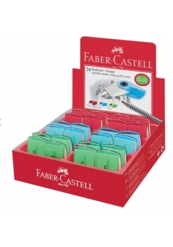 Gumka transparentna mini (24szt) FABER CASTELL
