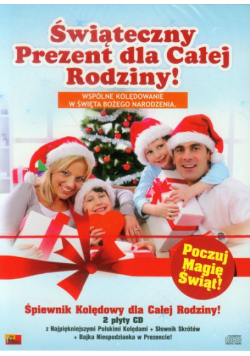Świąteczny Prezent dla Całej Rodziny Śpiewnik kolędowy / 2 płyty CD / Słownik skrótów / Bajka niespodzianka