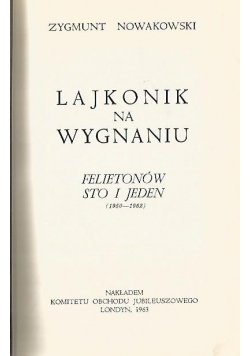 Lajkonik na wygnaniu
