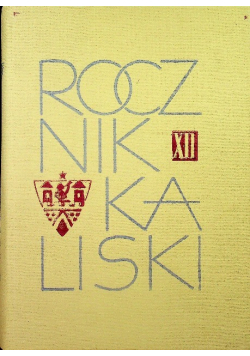 Rocznik kaliski Tom III