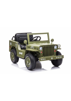 Auto na akumulator JH-103 oliwkowa zieleń 4x4