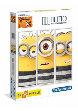Puzzle 3x500 Trittico Minionki