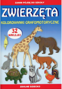 Zwierzęta Kolorowanki grafomotoryczne