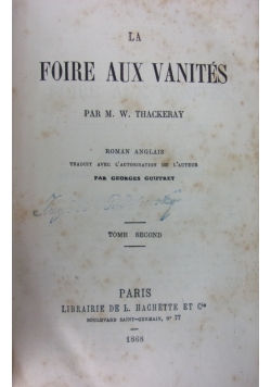 Foire Aux Vanites, 1868 r.