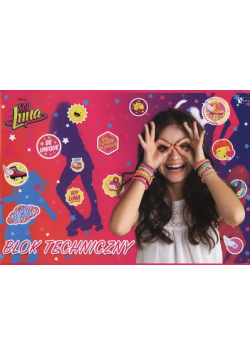 Blok techniczny A4  Soy Luna 10 kartek 10 sztuk mix
