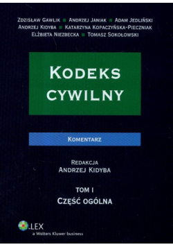 Kodeks cywilny komentarz tom 1
