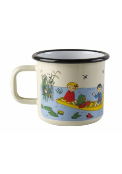 Kubek emaliowany 370ml Pippi nad jeziorem