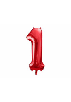 Balon foliowy 1 czerwony 86cm