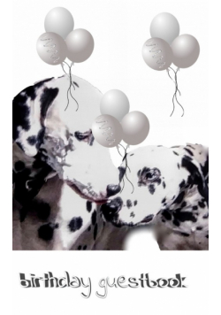 Dalmatian Birthday guest book