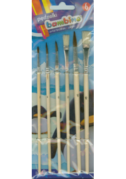 Pędzelki Bambino 6 sztuk