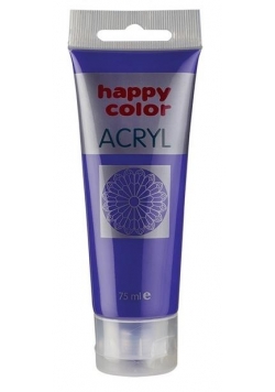 Farba akrylowa 75ml fioletowa pastel HAPPY COLOR